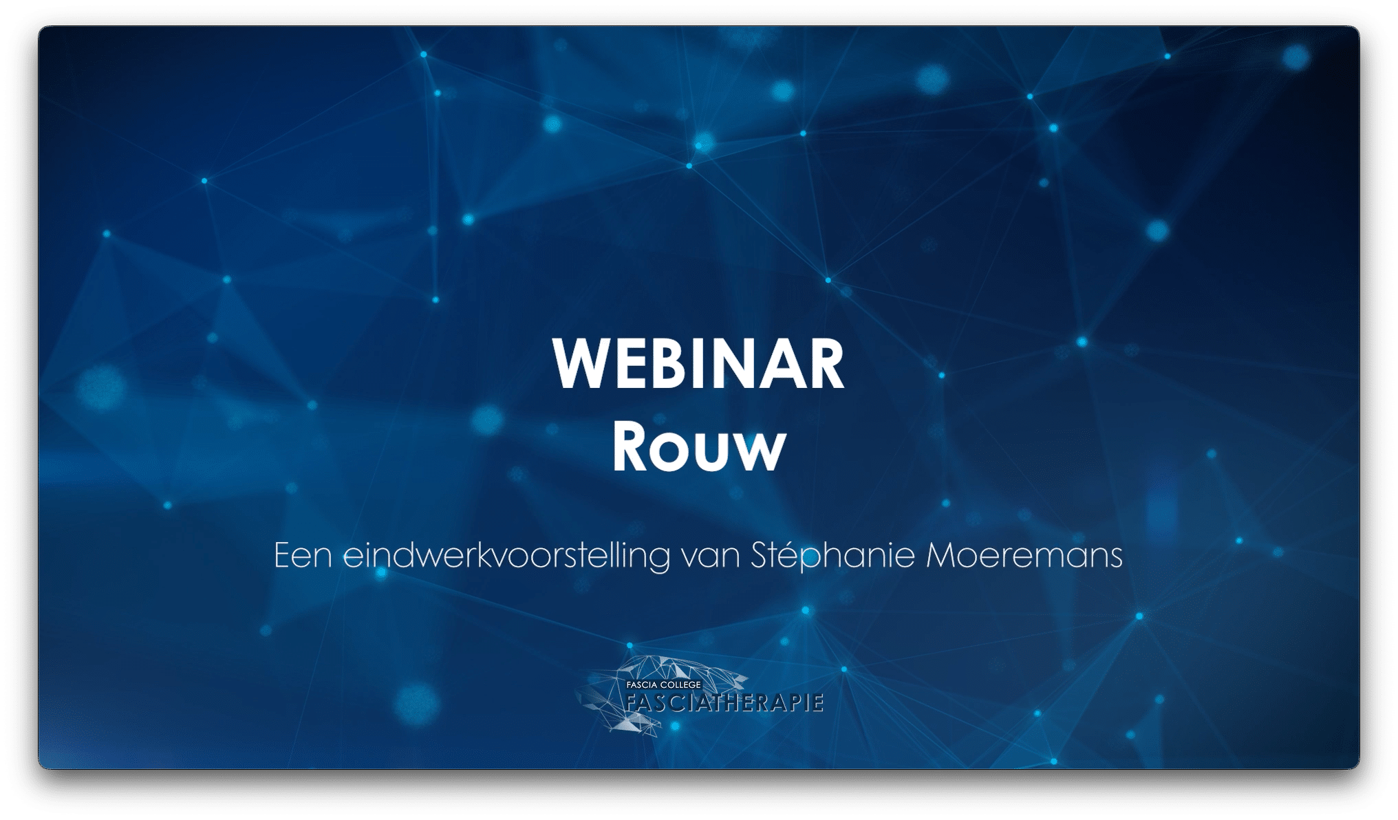 Eindwerkvoorstelling van Stéphanie Moeremans - rouw